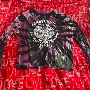 long sleeve tie dye shirt